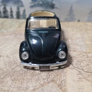 Vintage Model Volkswagen Beetle Convertible Toy - Dark Green